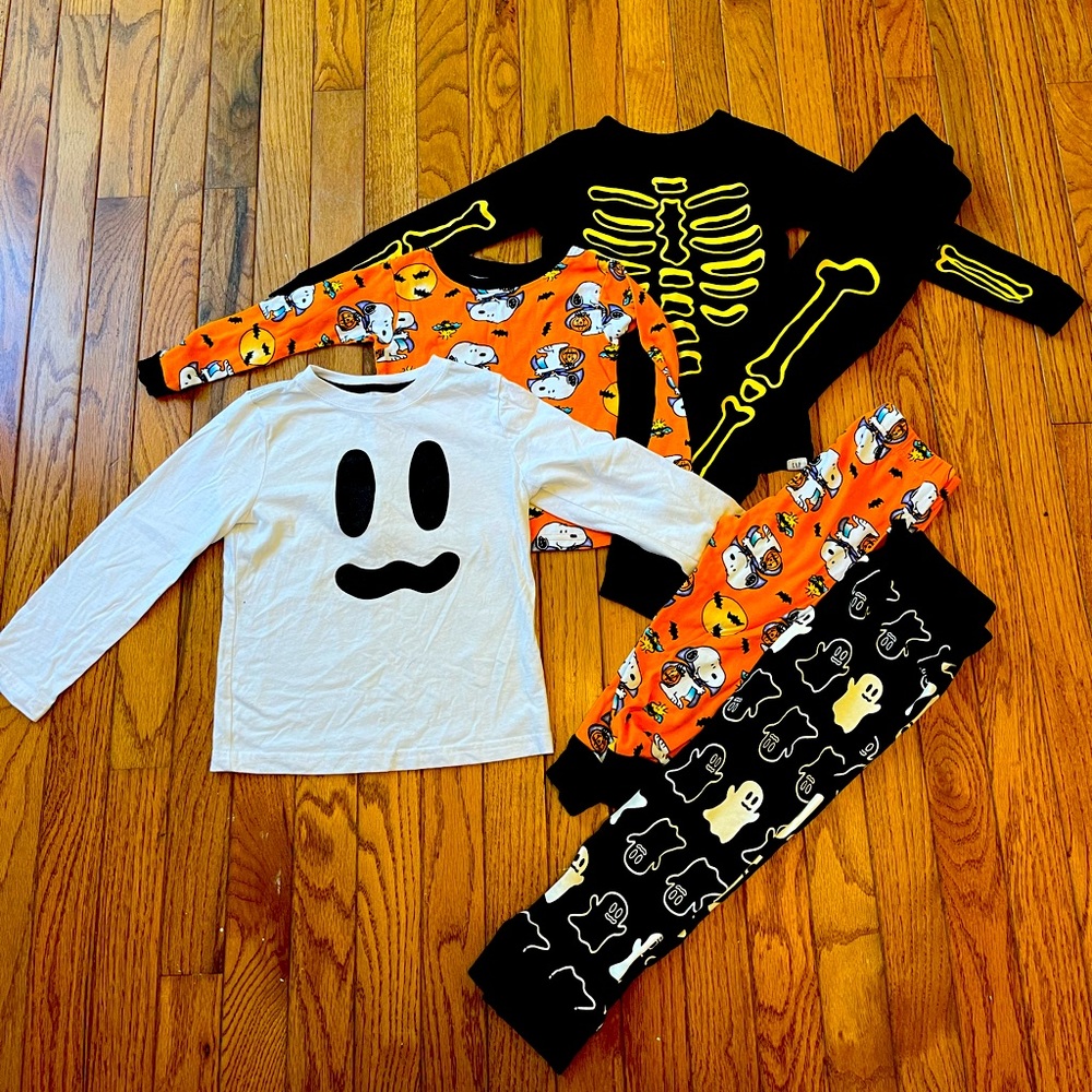 Lot of 3, 4T Halloween pajamas - long sleeve and pants